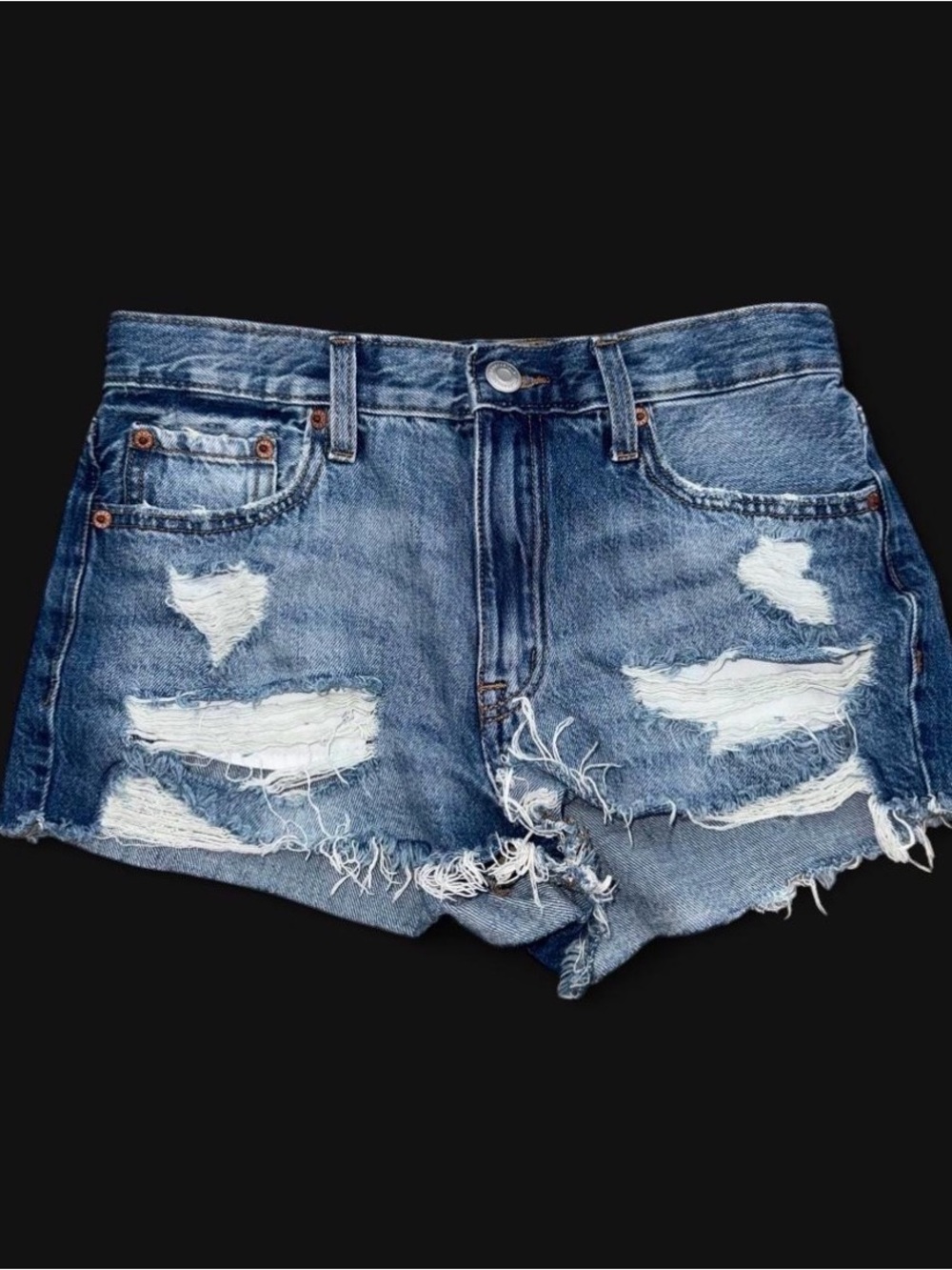 Aeropostale Vintage High Rise Shorty denim shorts